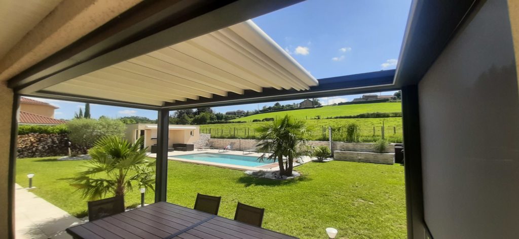 pergola alu sur-mesure en vallée d'azergues