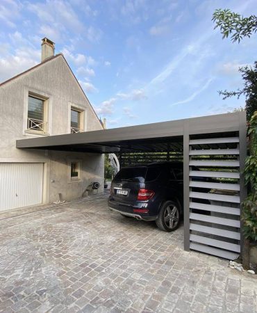 carport alu 2 places haut de gamme fontainebleau
