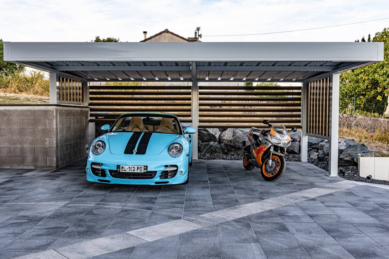 Carport double à Nancy : la passion a du talent ! carport aluminium double a nancy 1