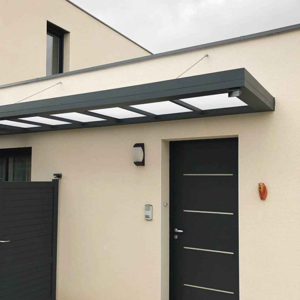 marquise aluminium plate saint gely apres
