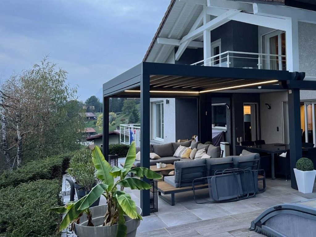 pergola a toile retractable a ayse haute savoie