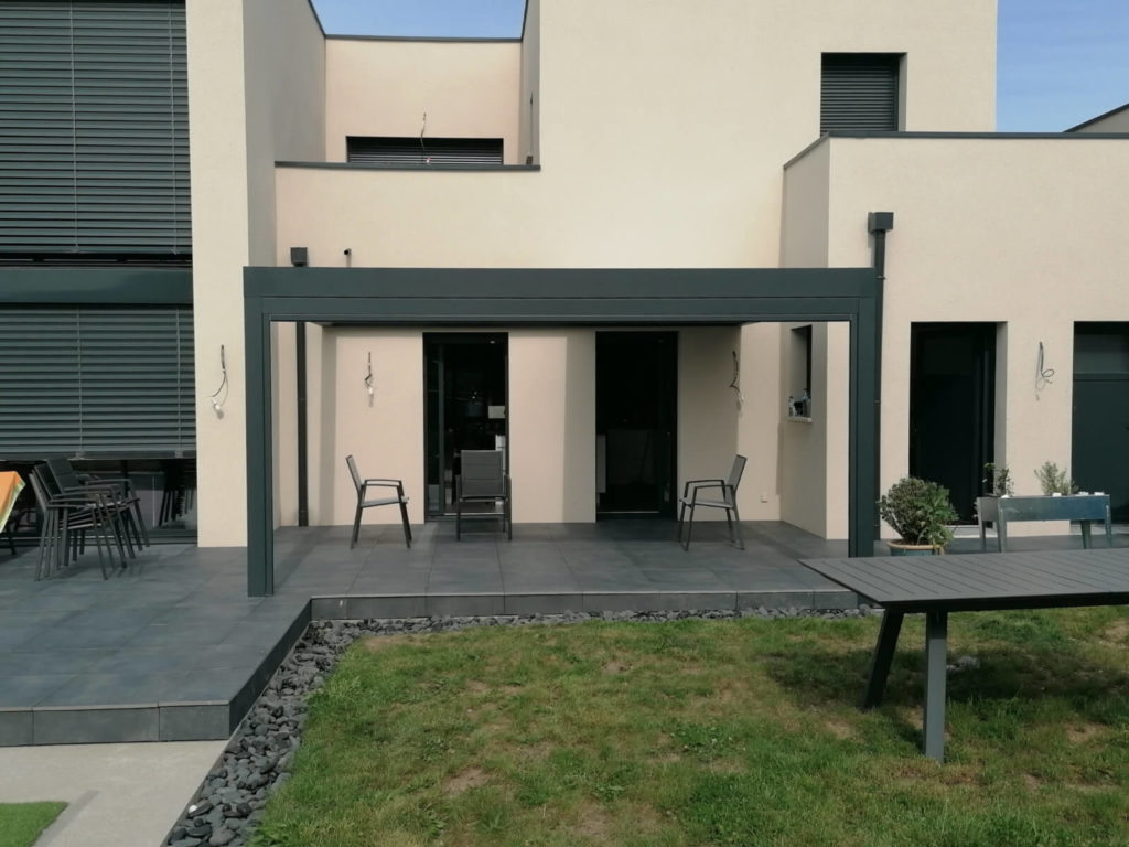 pergola aluminium toile retractable saint etienne