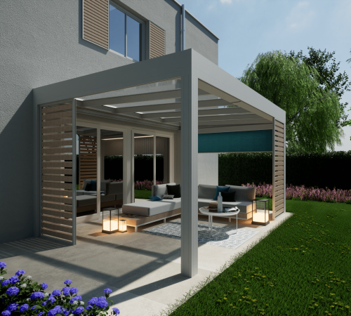 pergola toit plat