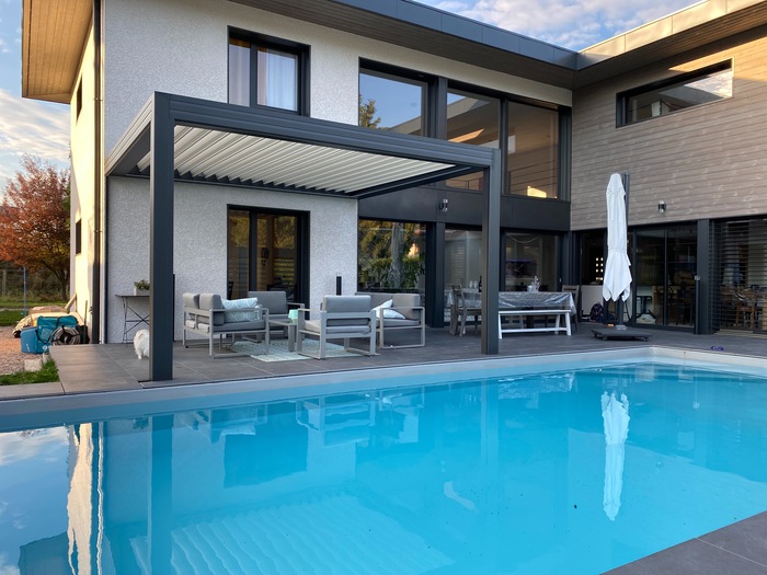 1. pergola toit plat bons en chablais