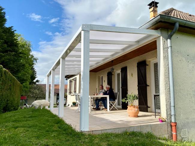 2. pergola adossee polycarbonate beire le chatel