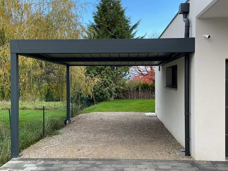 carport alu adosse prevessin moens