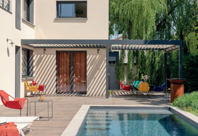 pergola dangle en aluminium