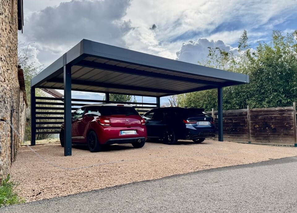 carport photovoltaïque pour 2 voitures à Denicé denice9 ld