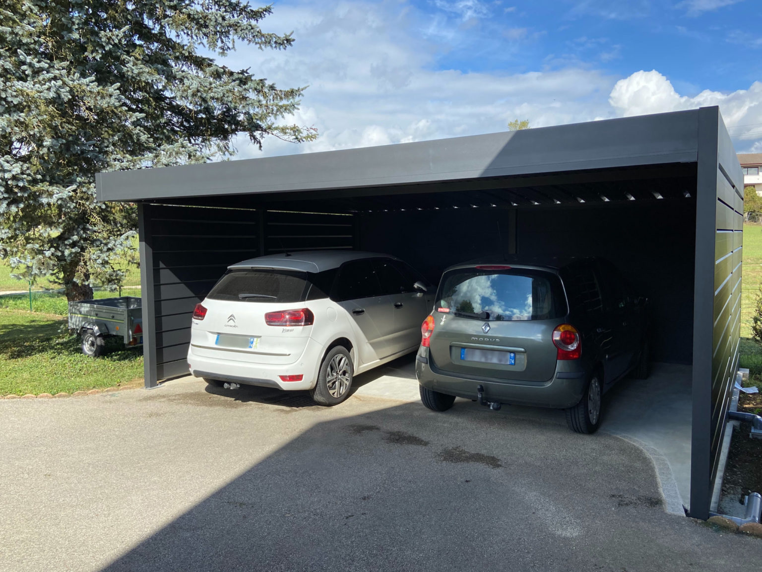 Carport alu double - indépendant - Sales (74) carport alu double - indépendant - sales (74)