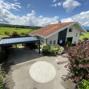 Carport alu double - indépendant - Feigères (74)