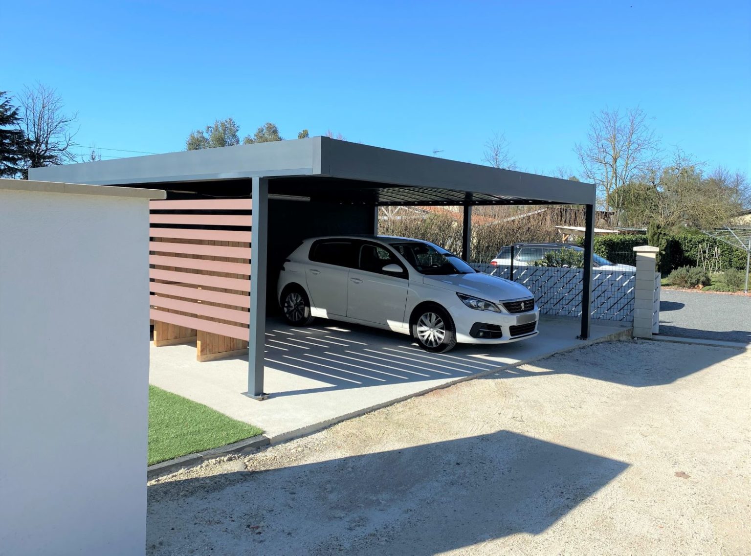 Carport alu - 2 voitures - autoporté - Bordeaux (33) carport alu - 2 voitures - autoporté - bordeaux (33)