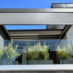 Pergola alu toile rétractable - adossée - (74) pergola alu toile rétractable - adossée - (74) – image 2