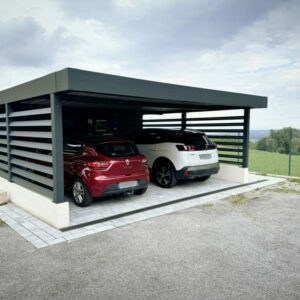 Carport alu photovoltaïque - 2 voitures - Archamps (74) carport alu photovoltaïque - 2 voitures - archamps (74) – image 5