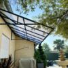 Auvent aluminium et polycarbonate - Saint-Bernard (01) auvent saint bernard 1 ld 1