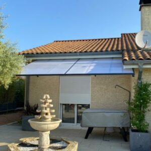 auvent aluminium et polycarbonate - saint-bernard (01) – image 3
