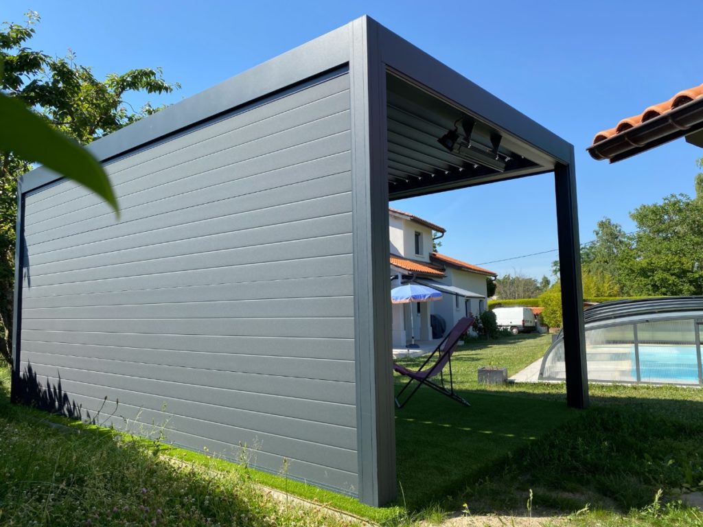 Pergola alu bioclimatique - autoportante - Brignais (69) pergola alu bioclimatique - autoportante - brignais (69) – image 3