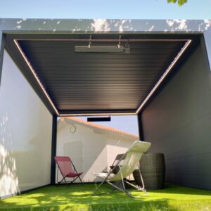 Pergola alu bioclimatique - autoportante - Brignais (69) pergola alu bioclimatique - autoportante - brignais (69) – image 4
