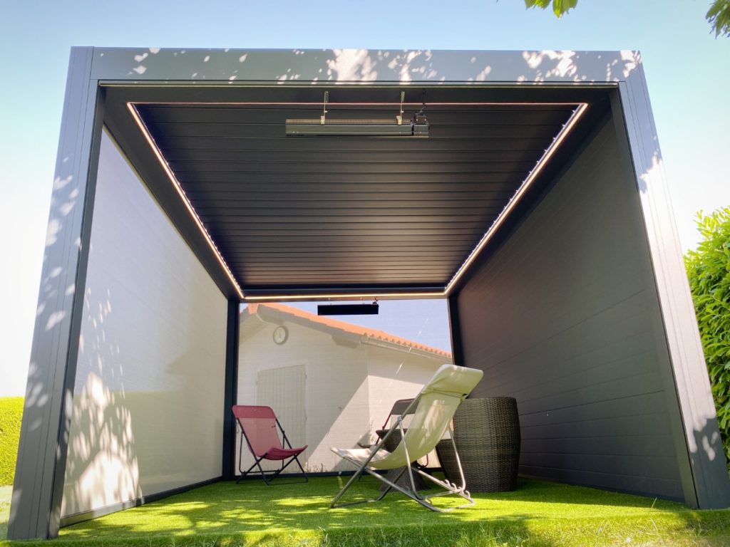Pergola alu bioclimatique - autoportante - Brignais (69) pergola alu bioclimatique - autoportante - brignais (69) – image 4