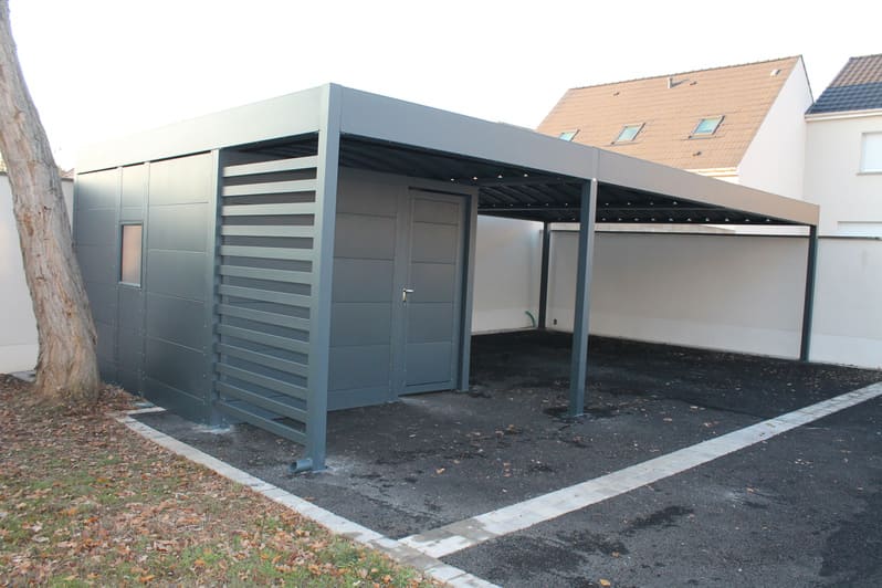 Carport alu - 2 voitures - indépendant - Morsang-sur-Orge (91) carport alu - 2 voitures - indépendant - morsang-sur-orge (91) – image 2