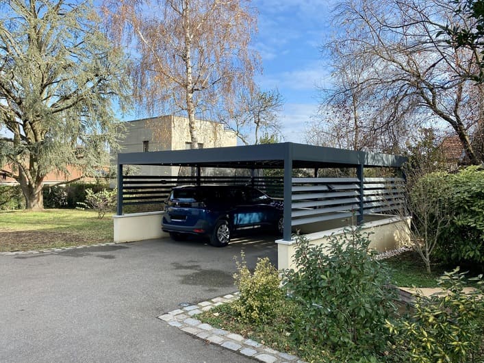 Carport alu double - indépendant - Oullins (69) carport alu double - indépendant - oullins (69) – image 2