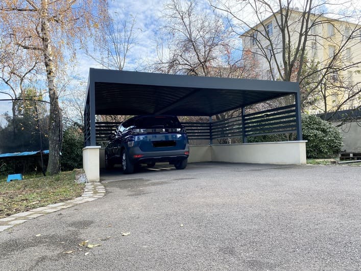 Carport alu double - indépendant - Oullins (69) carport alu double - indépendant - oullins (69) – image 3