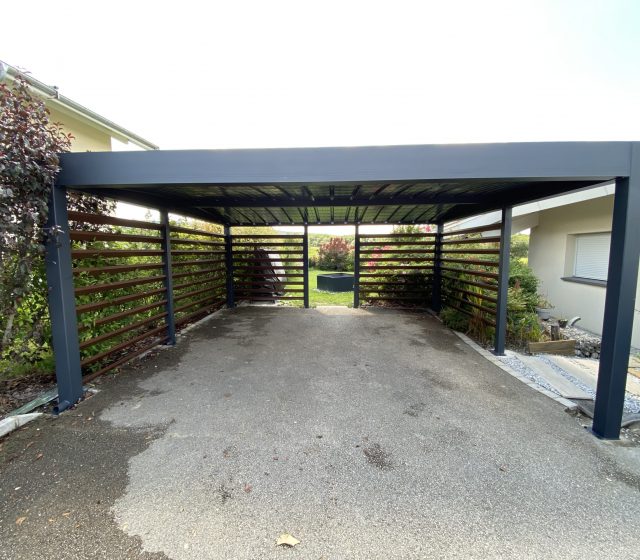 Carport alu double - indépendant - Feigères (74) carport alu double - indépendant - feigères (74) – image 3