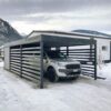 Carport alu avec abri - indépendant - Sion en Valais (1950) carport haut de gamme sur mesure a sion valais suisse 1