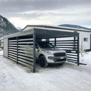 Carport alu avec abri - indépendant - Sion en Valais (1950) carport alu avec abri - indépendant - sion en valais (1950) – image 5