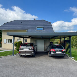 carport alu double - adossé - aix-les-bains (73) – image 2