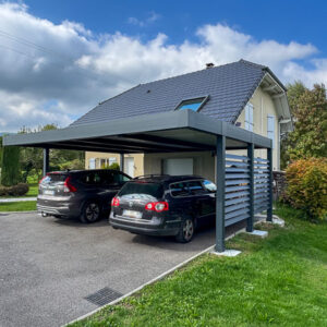 carport alu double - adossé - aix-les-bains (73) – image 3