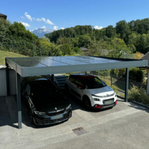 Carport alu photovoltaïque - 2 voitures - indépendant - Metz-Tessy (74) carport alu photovoltaïque - 2 voitures - indépendant - metz-tessy (74) – image 5