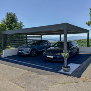 Carport double carport alu double - indépendant - nyon (1260)