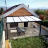 Pergola alu et polycarbonate - adossée - Gex (01) pergola sur mesure a gex 1