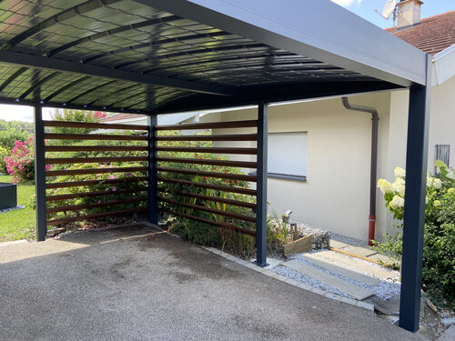 Carport alu double - indépendant - Feigères (74) carport alu double - indépendant - feigères (74) – image 2