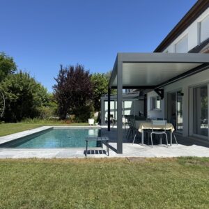 Carport végétalisé et pergola bioclimatique - Vessy (1234) carport végétalisé et pergola bioclimatique - vessy (1234) – image 4
