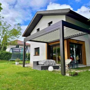 Home pergola alu bioclimatique - adossée - yvoire (74)