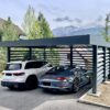 Carport alu double - autoportant - Ayse (74) abri voiture alu sur mesure a ayse 1 1