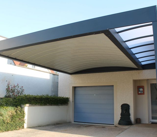 Carport alu simple - adossé - Besançon (25) carport alu simple - adossé - besançon (25) – image 3