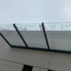 Auvent professionnel alu et polycarbonate - Levallois-Perret (92) auvent alu sur mesure professionnel levallois