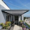 Auvent alu et polycarbonate sur mesure - Ségny (01) auvent aluminium segny 1