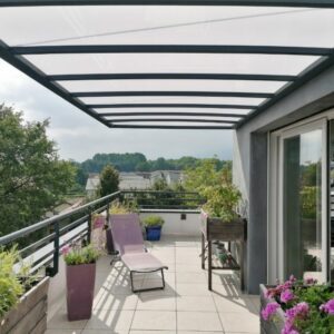 Auvent alu et polycarbonate sur mesure - Ségny (01) auvent alu et polycarbonate sur mesure - ségny (01) – image 2