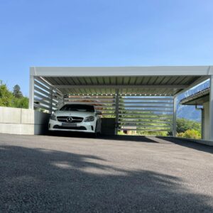 Carport alu double - autoportant - Bonneville (74)