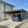 Carport alu simple - adossé - Arboys-en-Bugey (1300) carport adosse alu haut de gamme a arbois en bugey 1536x1179 1