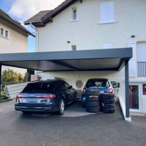 Carport alu double - adossé - Annemasse (74) carport alu double - adossé - annemasse (74) – image 2