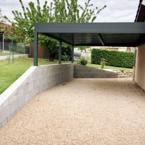 Carport alu simple - adossé - Villefranche-sur-Saône (69)