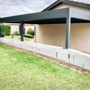 Carport alu simple - adossé - Villefranche-sur-Saône (69) carport alu simple - adossé - villefranche-sur-saône (69) – image 3