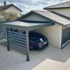Carport alu simple - adossé - Beynost (1700) carport alu adosse dans lain 1