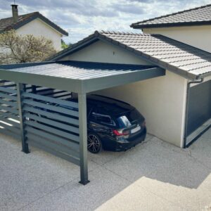 Carport alu simple - adossé - Beynost (1700) carport alu simple - adossé - beynost (1700) – image 5