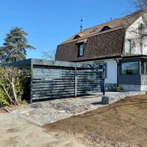 Carport alu double - indépendant - Genêve (1201)