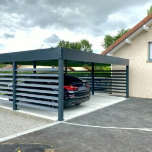 Carport alu végétalisé simple - adossé - Gex (1150) carport alu végétalisé simple - adossé - gex (1150) – image 5
